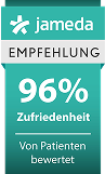 Auszeichnung von Jameda 96 Prozent Patientenzufriedenheit